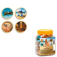 СЛАДКИЕ МОНЕТЫ из глазури BRAINROT цена за 1 шт (100 шт в упак) КТ95243