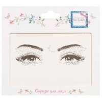 Стразы для лица Жемчужные переливы,17х12 см Т24122 Lukky Fashion