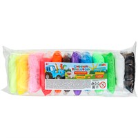 Набор для творчества Легкий пластилин Синий трактор 12 цв. 10 гр, MultiArt FLUFFY-STR12-142746