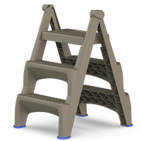 Стремянка пластиковая Steppix (beige), PP1725 (от 12 шт)