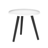Стол журнальный TALVI белый (черные ножки) 1шт. PP0016WB  (от 12 шт)