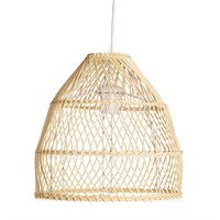 Плетеная люстра ротанг H30 D30 см