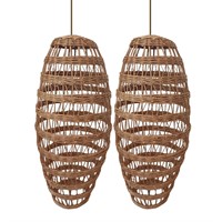 Плетеный абажур люстра  В115 Д50 см