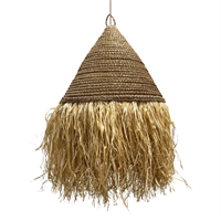 Плетеный абажур "Мохнатик" 60*70 см