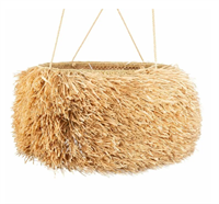 Плетеный абажур "Мохнатик" 100*50 см