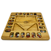 Настольная игра из дерева «Манкала (Калах)» до 4 игроков XS