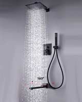 Elbe Встраиваемый душевой комплект 3 режима  TVZ-0811 Чёрный