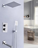 Weber Встраиваемый душевой комплект  с термостатом 3 режима TVZ-0806 Хром