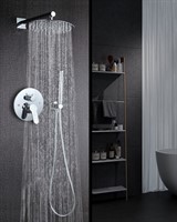 Sakari Встраиваемый душевой комплект со смесителем 2 режима  TVZ-0891 Хром