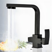 Rona Чёрный. Смеситель для кухни с подключением фильтра для воды AS-875-05