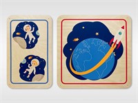 Набор стеновых панелей «Мы в Космосе - Первый полёт»