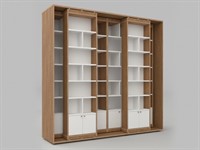 Стеллаж с передвижными модулями из коллекции СТУГЛ 185х232х85 см