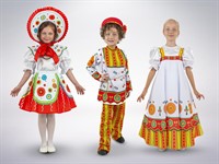 Народные костюмы и аксессуары в стиле Дымка