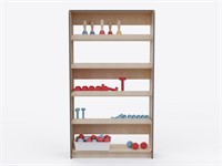 Стеллаж с бортиком из коллекции «НЕГА» (1088х2000х350)