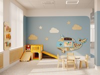 Игровой уголок в медицинском учреждении 12 м²