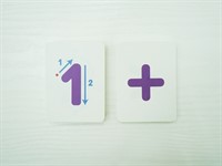 Карточки демонстрационные с образцами написания цифр