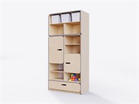 Детский стеллаж с местом для хранения из коллекции «НЕГА»