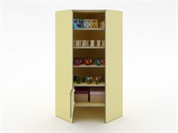 Выставочный шкаф во входную группу из коллекции мебели «НЕГА»