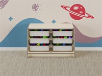 Двойной модуль для хранения игрушек из коллекции мебели «НЕГА»