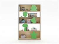 Декоративный стеллаж с открытыми секциями для хранения из коллекции мебели «НЕГА»