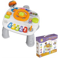 Развивающий центр Levatoys MK368-48B Чудо-столик Руль серый в кор.