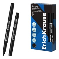 Маркер черный перманентный ErichKrause P-100 12841