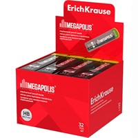 Грифели MEGAPOLIS Concept для механических карандашей 0.7 мм, HB 26611 /Erich Krause/