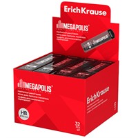 Грифели MEGAPOLIS Concept для механических карандашей 0.5 мм, HB 20345 /Erich Krause/