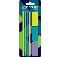 Клейкие закладки пластиковые Reef 140 листов, 5 цветов 63168 ErichKrause