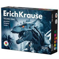 Гуашь 12 цв. по 17 мл Techno Dino 65195 /Erich Krause/