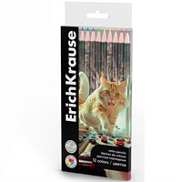 Карандаши цвет. 12 цв. Big City Cats 62934 ErichKrause