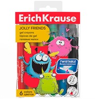 Гелевые мелки 6 цв. Jolly Friends 65539 /Erich Krause/