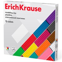 Пластилин 12 цв. классический 192 г 50558 /Erich Krause/.