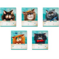 Тетрадь 18 л. линейка Funny Cats ErichKrause 54194