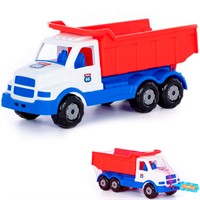 Автомобиль Сталкер самосвал бело-синий 90386 П-Е /6/