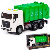 Автомобиль МАЗ-коммунальный инерционный со светом и звуком в коробке 94070 П-Е /8/