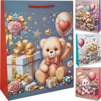 Пакет 26*32*10 см Мишка с подарками FG250926394D