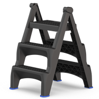 Стремянка пластиковая Steppix (black), PP1730 (от 12 шт)