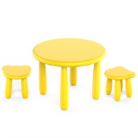 Стол детский TINI-1шт.+Табурет детский TEDDY-2шт. (желтый) (от 12 шт)