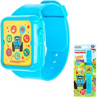 Игрушка на батарейках Часы 15 песен, фраз и звуков СИНИЙ ТРАКТОР Умка HT1379-R1