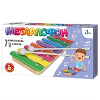 Деревянный металлофон 8 нот 02351