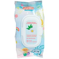 Влажные детские салфетки Малышарики с клапаном 72 шт. Заботливая мама 115913-MAL