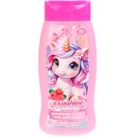 Шампунь гель пена Единорог 3в1 лаванда и череда лесная малинка 250мл Заботливая мама 123287-UNI