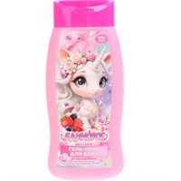 Гель пена для ванн Единорог 2в1 с экс оливы и лаванды ягод МИКС 250мл Заботливая мама 123285-UNI