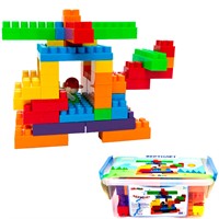 Конструктор детский, набор "Вертолёт", 60 деталей, 1/10 КДВ-3022