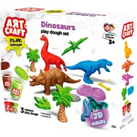 Набор для творчества Набор для лепки Парк динозавров, тесто 3х56г 03996 AЯT CRAFT
