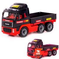 Автомобиль MAMMOET VOLVO бортовой в сеточке 95343 П-Е