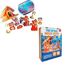 Деревянный Пазл-фигурки макси Домашние животные T-008