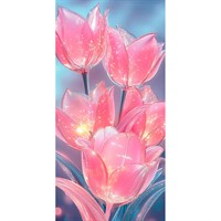 Конверт для денег без надписи (розовые тюльпаны) 5.0002474