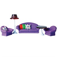 Мебель Гостиная Конфетти Фиолетовая С-1580 Огонек /6/